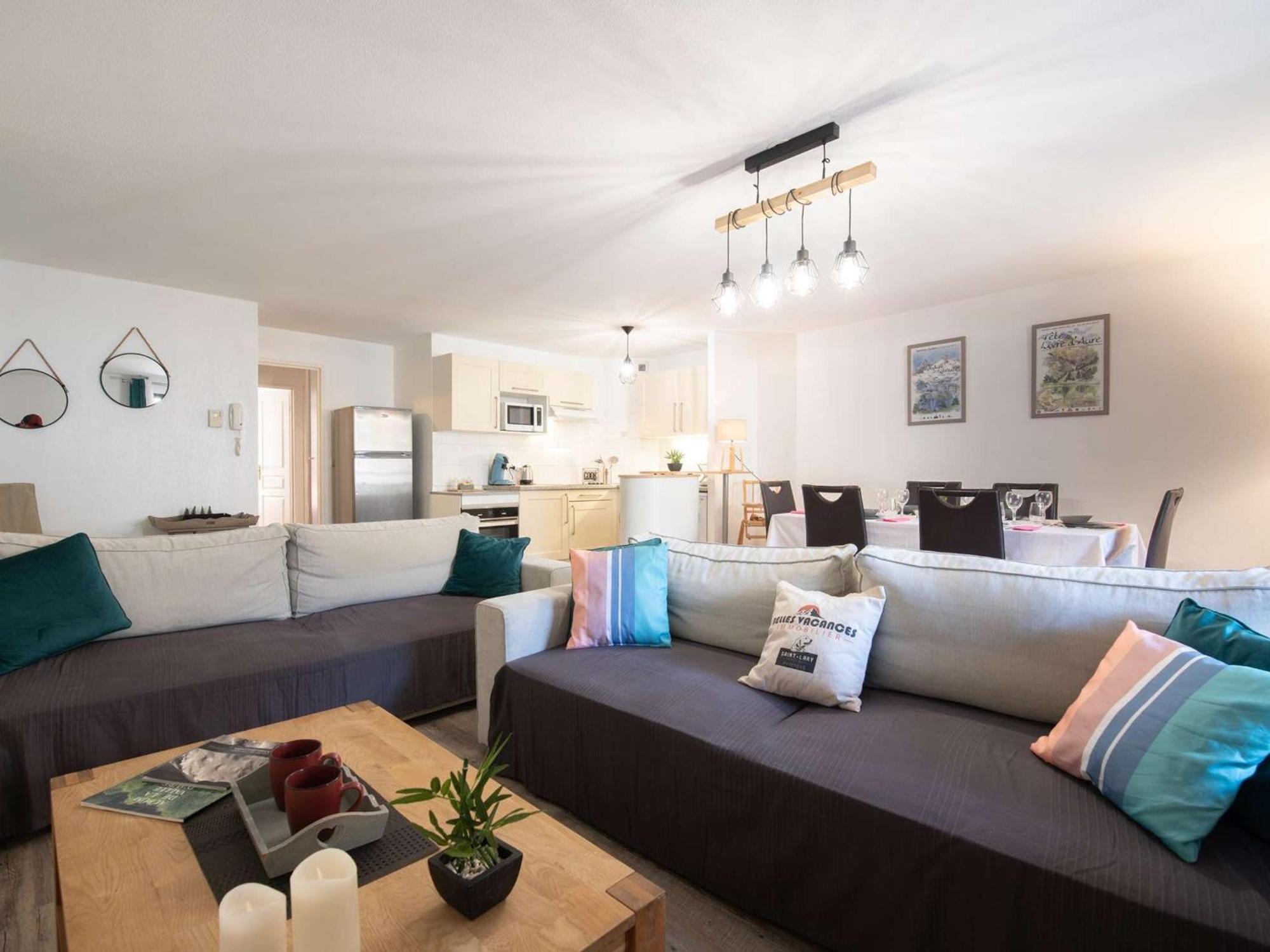 Appartement 6 Pers, Centre St-Lary, 2 Ch + Cabine, Garage, Balcon, Et Ascenseur - Fr-1-296-361 Saint-Lary-Soulan Buitenkant foto